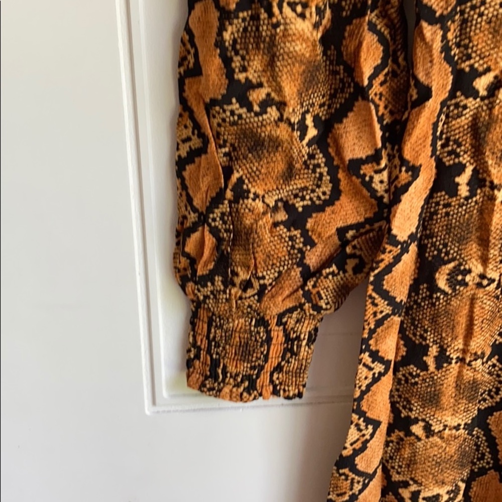 NWT Band of Gypsies Snakeskin Jumpsuit XS - Picture 6 of 9